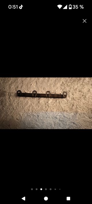 Percha artesanal 3 herraduras