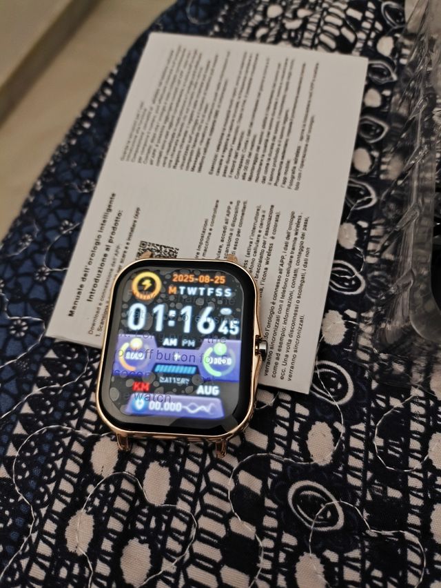 Smartwatch Beige y Dorado