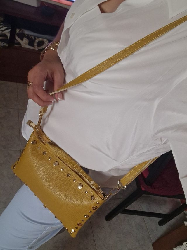 Bolso bandolera piel