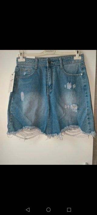 Mini gonna jeans | Blu