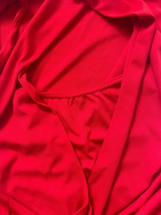 Mono rojo elegante