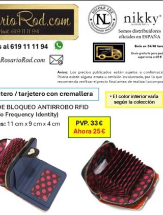 Cartera Nicole Lee - Azul y Rosa