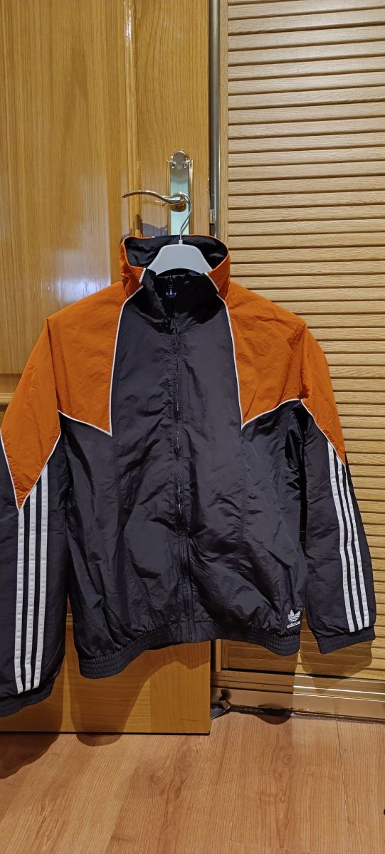 Chaqueta Adidas Negra-Naranja
