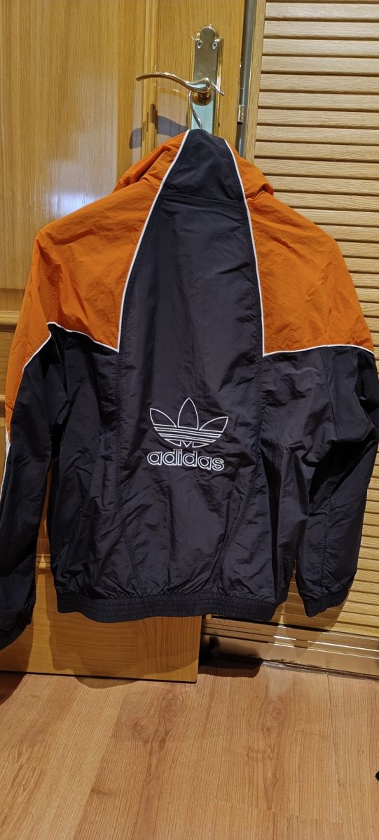 Chaqueta Adidas Negra-Naranja