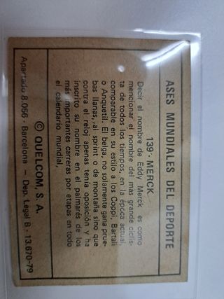 Cromos ciclismo 1979