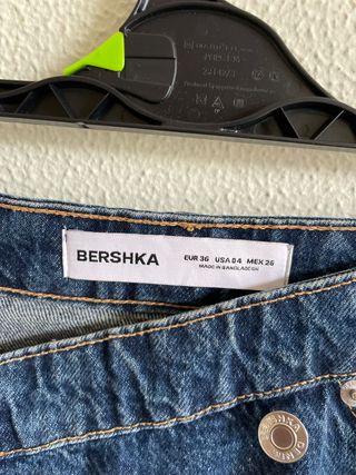 Shorts Bershka denim azules S