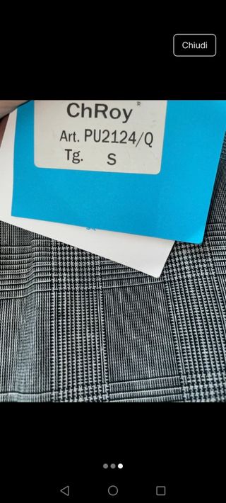 Pantaloni Uomo Grigio a quadri