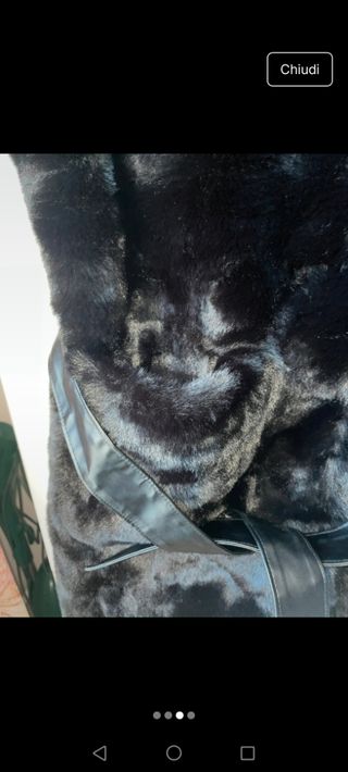 Gilet pelliccia sintetica Nero Taglia L