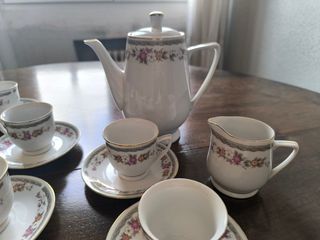 Juego café porcelana 12 tazas