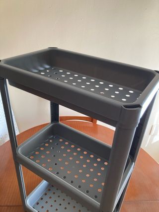 Estantería gris de plástico - 3 niveles