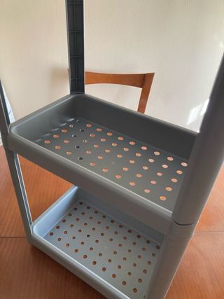 Estantería gris de plástico - 3 niveles