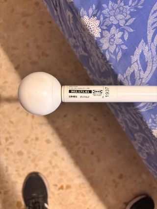 Visillos blancos - 2 uds con barra incluida 
