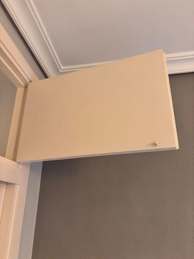 Armario empotrado blanco 2 puertas.