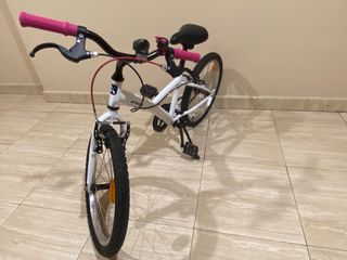 Bicicleta niña BTWIN 20" blanca
