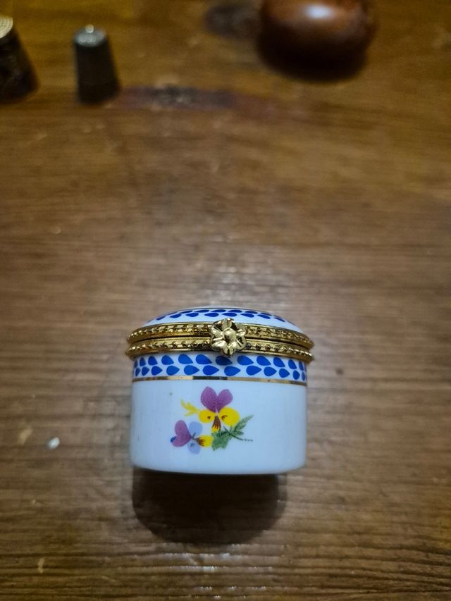 Scatolina Ceramica Dipinta a Mano