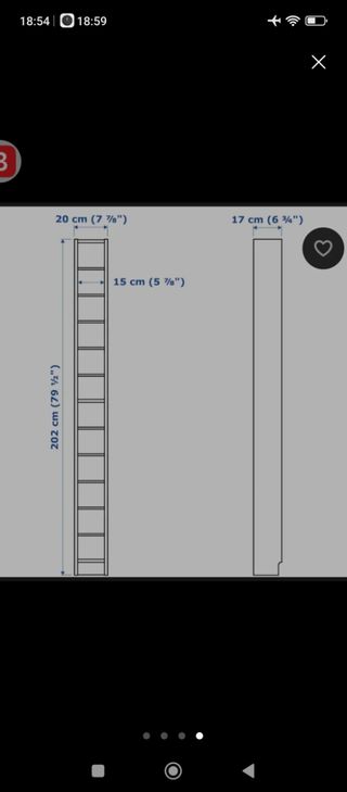 Estantería IKEA BENNO/GNEDBY azul a estrenar