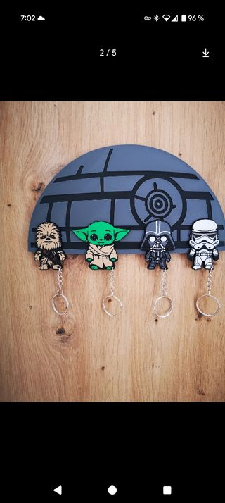 Llavero Star Wars: 4 figuras