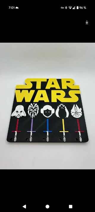 Llavero Star Wars: 4 figuras