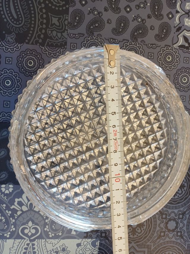 3 Plafones de cristal vintage Se venden por unidad