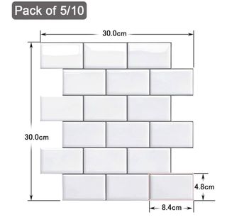 Azulejos adhesivos pared - 5 unidades