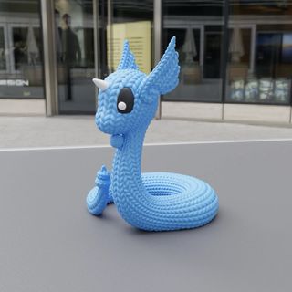 Figura Hada Dragón tejida