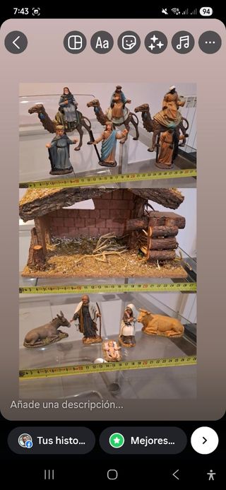 Pesebre Navidad - figuras belén