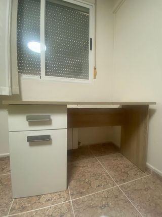 Escritorio estudio - blanco y beige