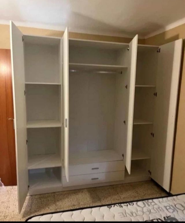 Armario ropero blanco 2 puertas