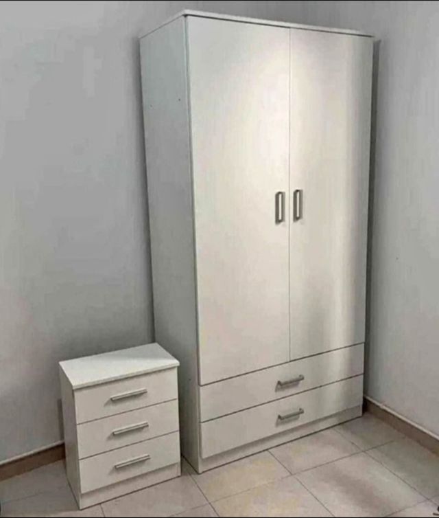 Armario ropero blanco 2 puertas