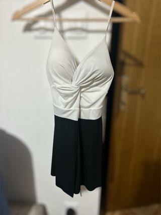 Vestito estivo bianco e nero