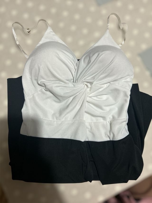 Vestito estivo bianco e nero