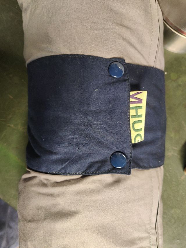 Fascia portabebè in bambù grigia