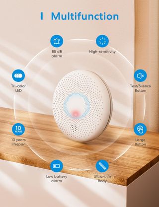 Detector humo CO Meross CS11 - Alarma 85dB