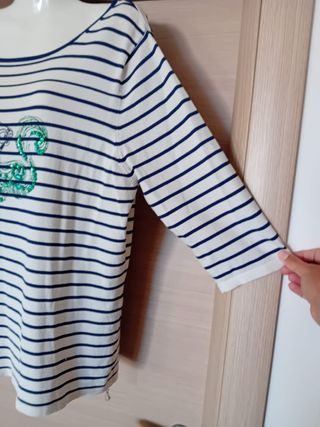 Maglia a righe blu e bianca Carinissima