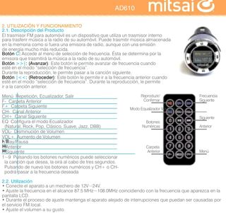 Cargador coche MP3 4GB con mando