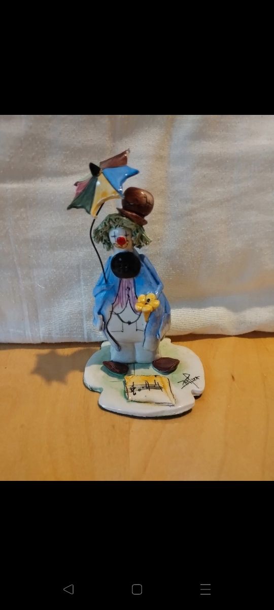 Zampiva Statuetta pagliaccio ceramica