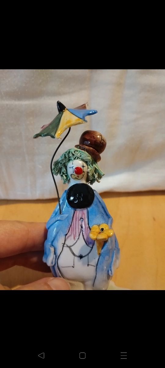 Zampiva Statuetta pagliaccio ceramica