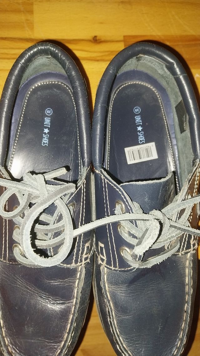 Náuticos niño azul marino -talla 39