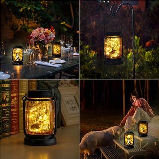 ZIONYA Lámpara Solar Border Collie 3en1 IP65