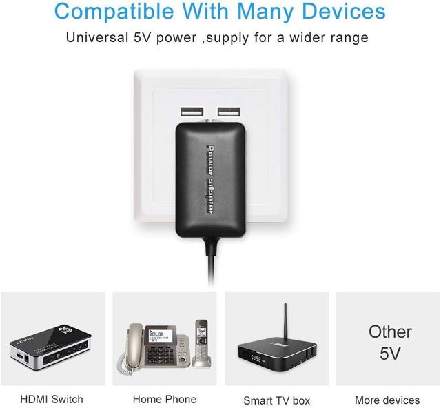 Cargador BERLS 5V 3A Multiuso TV-Box y Routers