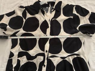 Vestido lunares blanco y negro - Talla CL