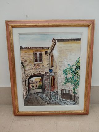 Quadro dipinto a mano paesaggio