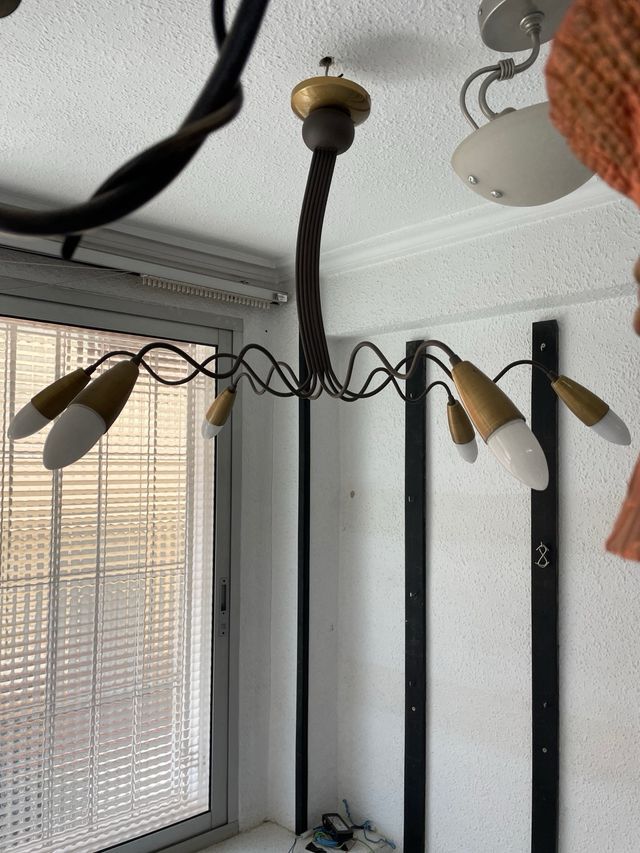 Lampara techo vintage 6 luces