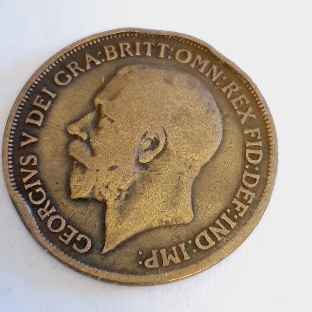 Moneda 1 Penny Rey Jorge V (1917)