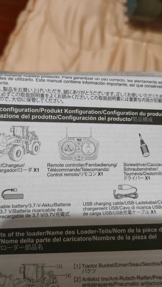 Cargador frontal RC 2.4Ghz