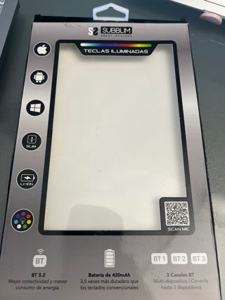 Teclado Sublim Bluetooth - Plata
