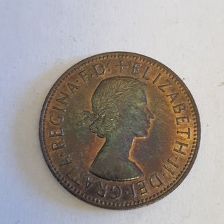 1 Penny Inglaterra 1967 Reina Elizabeth II