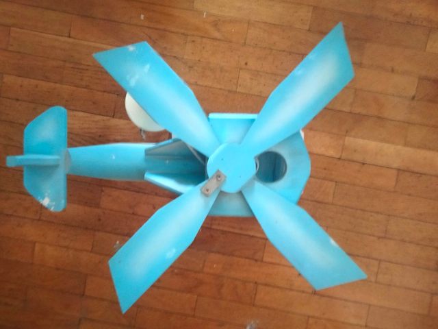 Lámpara helicóptero infantil de madera