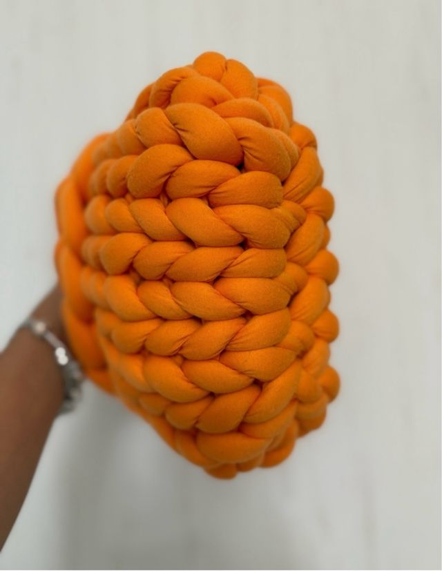 Borsa Arancione Filato Grosso