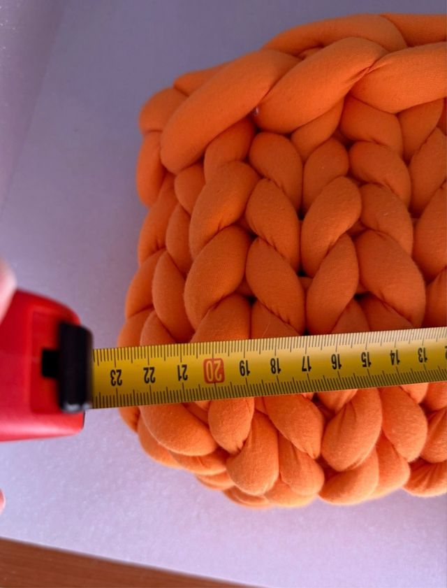 Borsa Arancione Filato Grosso